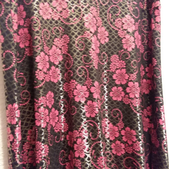 SALE! NWOT!! LULAROE EXTREME SHEEN GOLD SHIMMER MAXI SKIRT - Picture 7 of 11
